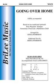 Going over Home SATB choral sheet music cover Thumbnail